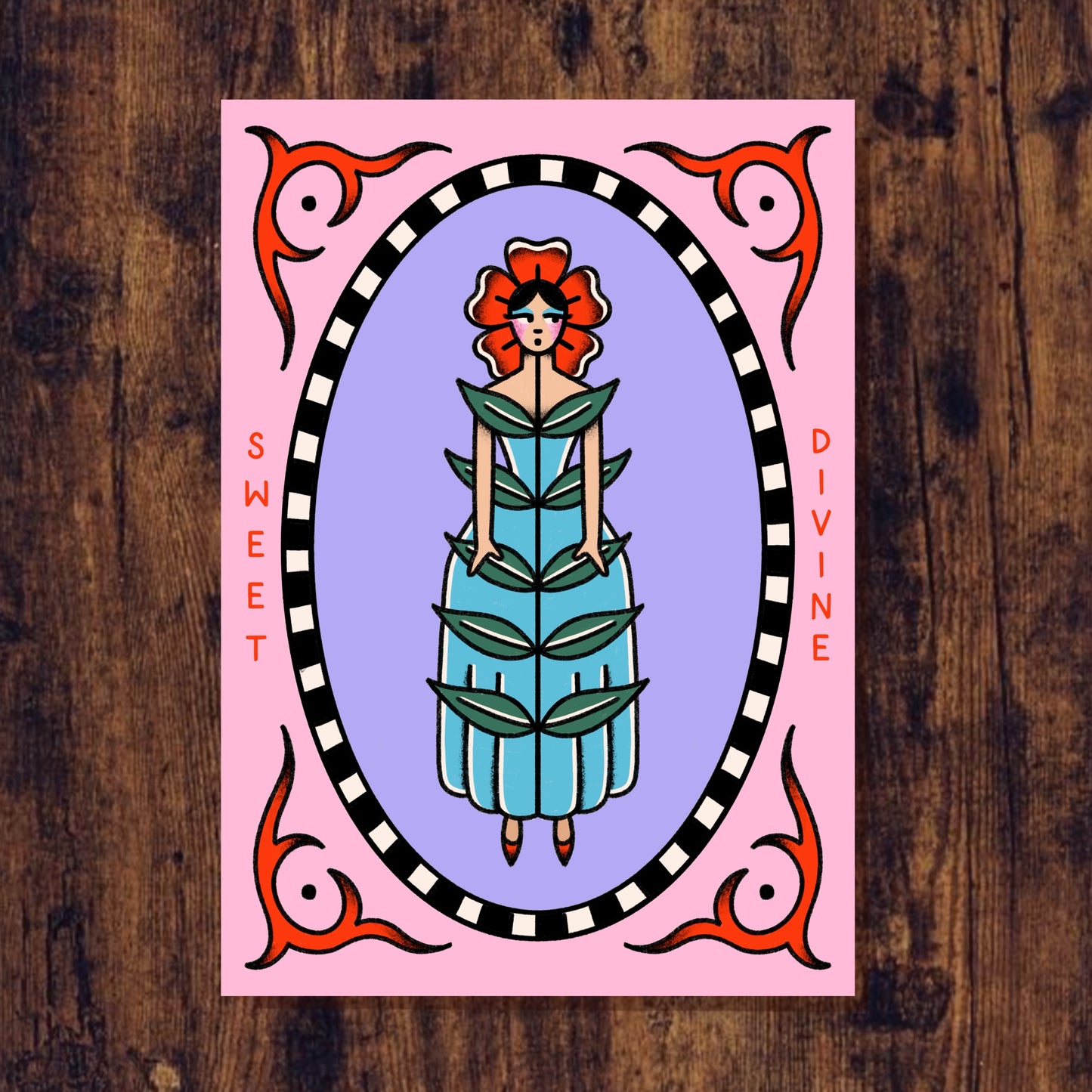 Garden Girl A5 Print